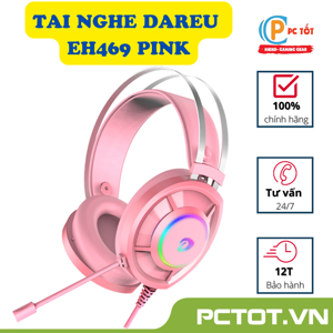 Tai nghe - Headphone DareU EH469 Queen Pink