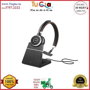 Tai nghe - Headphone Jabra Evolve 65 UC Stereo (kèm đế sạc)