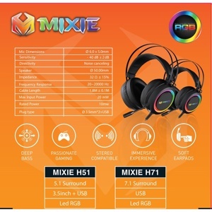 Tai nghe - Headphone Mixie H71