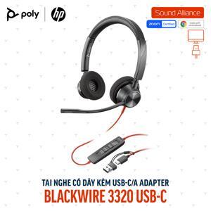 Tai nghe - Headphone Plantronics Blackwire 3320 USB-C