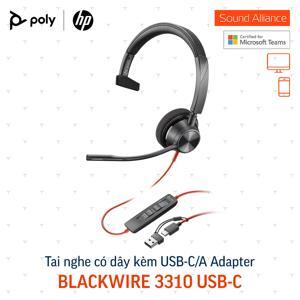 Tai nghe - Headphone Plantronics Blackwire 3310 USB-C