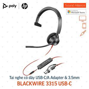 Tai nghe - Headphone Plantronics Blackwire 3315 USB-C