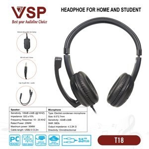 Tai nghe - Headphone VSP T18