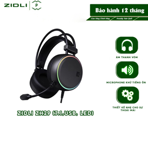 Tai nghe - Headphone Zidli ZH29 7.1 USB RGB