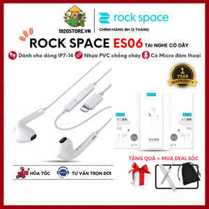 Tai nghe Jack lightning Rockspace ES06 White