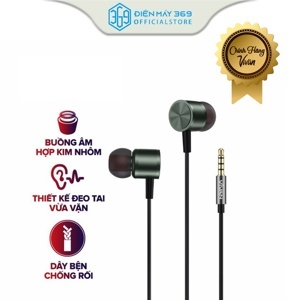 Tai nghe nhét tai dây dù vỏ kim loại VIVAN Q11s