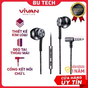 Tai nghe Semi-in-Ear thiết kế kim loại Vivan Q12