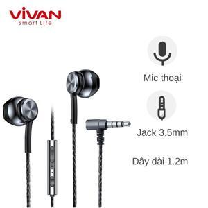 Tai nghe Semi-in-Ear thiết kế kim loại Vivan Q12