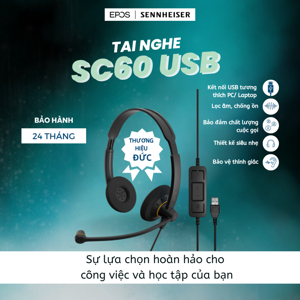 Tai nghe Sennheiser SC60 USB CTRL