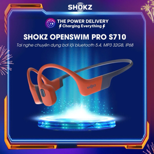 Tai nghe thể thao truyền âm qua xương Shokz Openswim