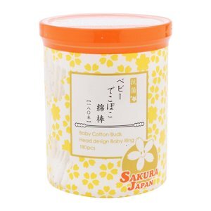 Tăm bông kháng khuẩn Sakura Baby 180 que