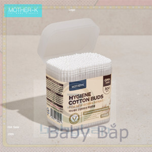 Tăm bông sơ sinh Mother-K Hộp 300 chiếc