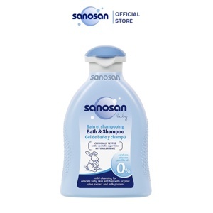 Sữa tắm gội cho bé Sanosan baby bath & sampoo 200ml