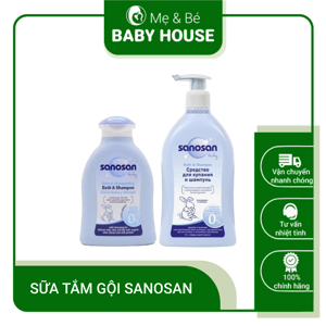 Sữa tắm gội cho bé Sanosan baby bath & sampoo 200ml