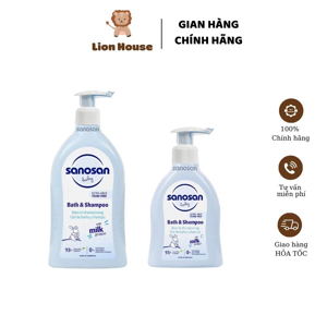 Sữa tắm gội cho bé Sanosan baby bath & sampoo 200ml