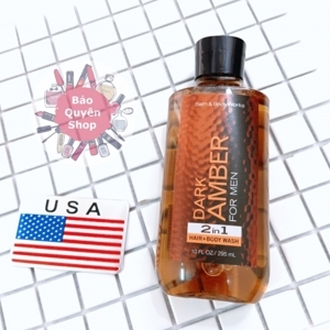 Tắm gội cho Nam - Bath & Body Works - Dark Amber 295ml