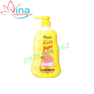 Sữa tắm gội toàn thân chiết xuất sữa chua & vani Pureen 750ml