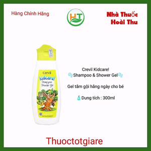 Tắm gội trẻ em Crevil Kidcare shampoo shower - 300ml