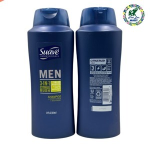 Tắm gội xả Suave 3 in 1 cho nam 828ml