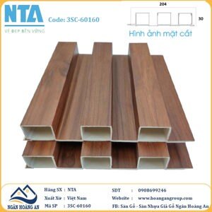 Tấm ốp nhựa đá vân gỗ NTA 60160