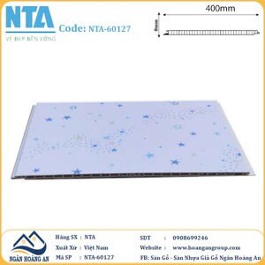 Tấm ốp nhựa vân giấy dán tường NTA 60127