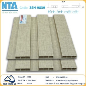Tấm ốp nhựa vân giấy dán tường NTA 9839