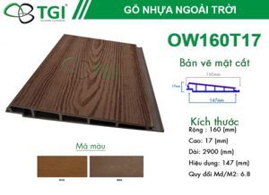 Tấm ốp tường ngoài trời OW160T17