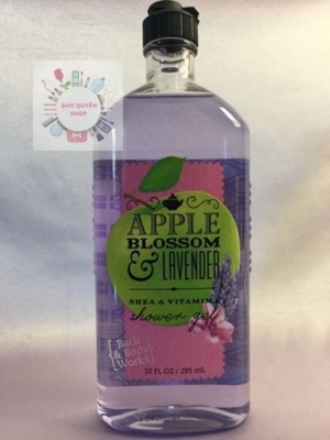 Sữa tắm tẩy tế bào chết Apple Blossom and Lavender Bath & Body Works