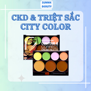 Tạo khối & Che khuyết điểm City Color Contour & Correct Cream Palette