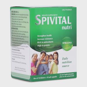 Tảo Spivital Nutri hộp 100 viên