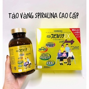 Tảo vàng hộp 1000 viên - Tảo Xoắn Spirulina EX Nhật Bản