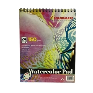 Tập giấy vẽ Watercolor Pad A4 định lượng 150gms 24 tờ