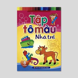 Tập tô màu nhà trẻ (Bộ túi 8 cuốn) - Khánh Hòa