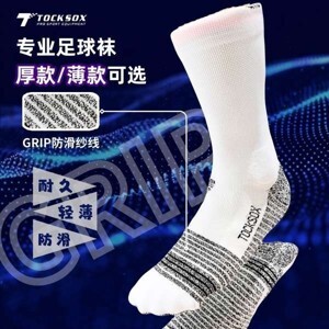 Tất đá bóng chống trơn trượt chính hãng Tocksox