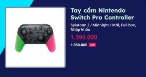 Tay cầm Nintendo Switch Pro Controller Splatoon