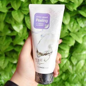 Tẩy da chết ngọc trai White Jewel Peeling The Face Shop