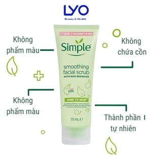 Tẩy Da Chết Simple Smoothing Facial Scrub – 75ml