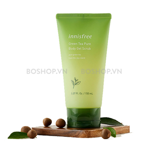 Gel Tẩy da chết toàn thân Innisfree Green Tea Pure Body Gel Scrub