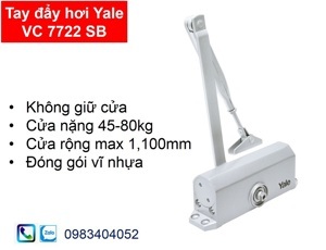 Tay đẩy hơi nổi Yale VC7722-SB