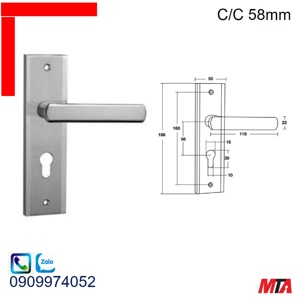 TAY KHÓA CỬA BAUMA BM066-58 905.99.091