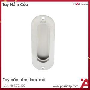 Tay nắm âm màu inox Hafele DIY 489.72.100
