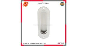 Tay nắm âm màu inox Hafele DIY 489.72.100