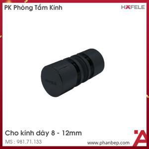 Tay nắm cho cửa kính đen mờ Hafele 981.71.133