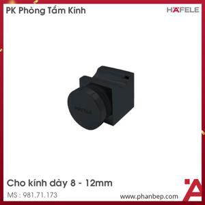 Tay nắm cho cửa kính đen mờ Hafele 981.71.173