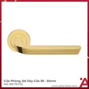 Tay nắm cửa phòng màu vàng PVD Hafele 901.79.732