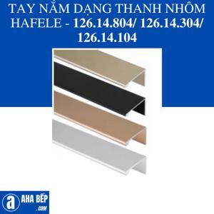 Tay nắm định hình màu đen Hafele 126.14.304