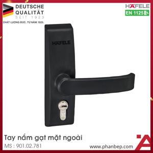 Tay nắm gạt mặt ngoài màu đen Hafele 901.02.781
