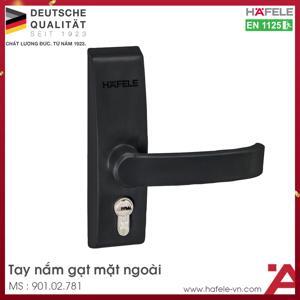 Tay nắm gạt mặt ngoài màu đen Hafele 901.02.781