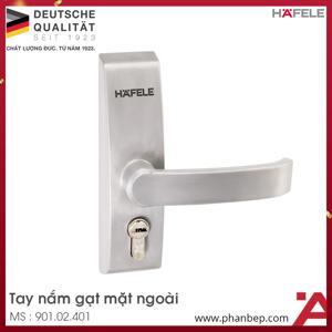 Tay nắm gạt mặt ngoài màu xám Hafele 901.02.401