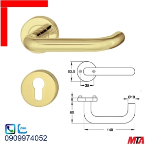 Tay nắm gạt màu đồng bóng Hafele 903.92.585